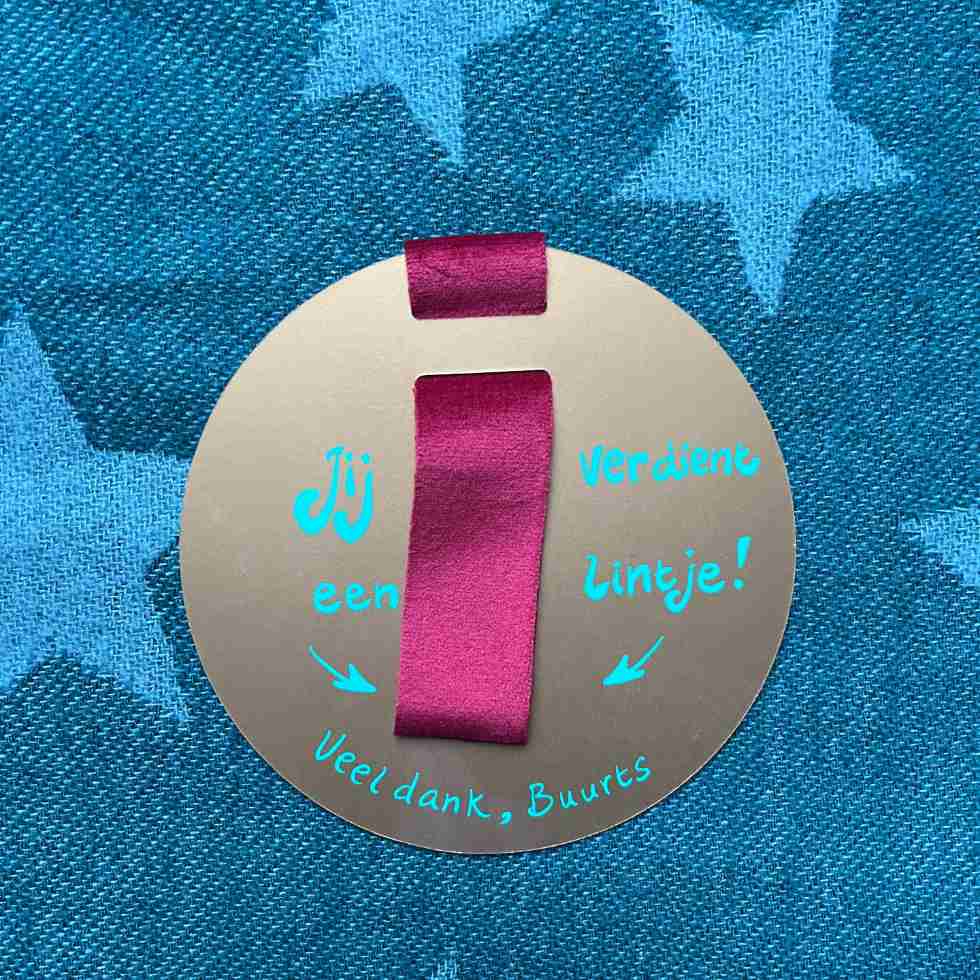 Kaart dag van de vrijwilliger gemaakt door Jikke Kuiper illustraties voor Buurts